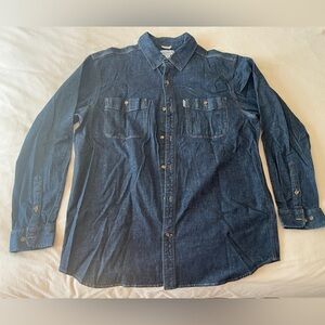 Carhartt Dark Denim Button Up Shirt